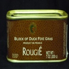 DUCK FOIE GRAS BLOCK 7 oz Tin ROUGIE