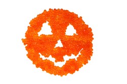 Spooky Red Caviar Pumpkin