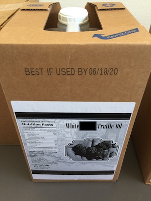 White Truffle Oil 4.5 Gallons ($135/Gallon) - Stronger Truffle Flavor